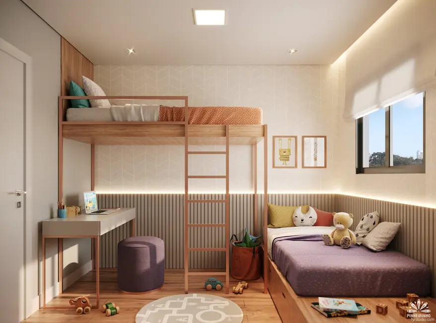 Apartamento com 3 quartos à venda, 62m2 em Curitiba - PR - imagem 6 Foto 6 de Apartamento com 3 quartos à venda, 62m2 em Curitiba - PR