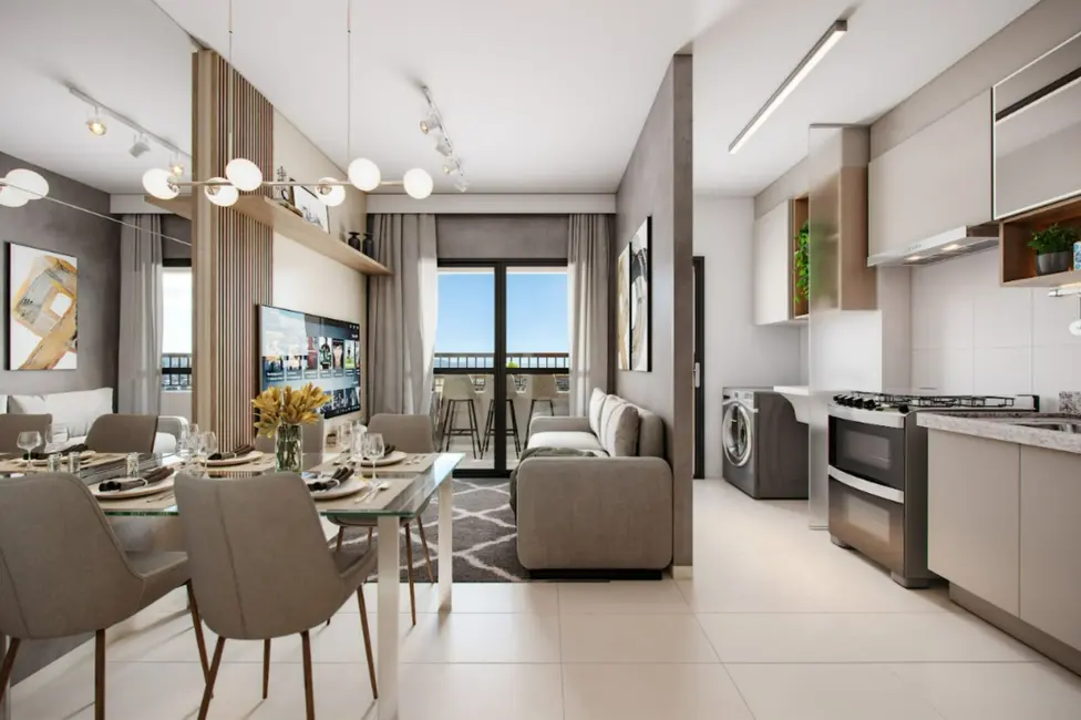 Apartamento com 2 quartos à venda, 55m2 em Lindóia, Curitiba - PR - imagem 3 Foto 3 de Apartamento com 2 quartos à venda, 55m2 em Lindóia, Curitiba - PR