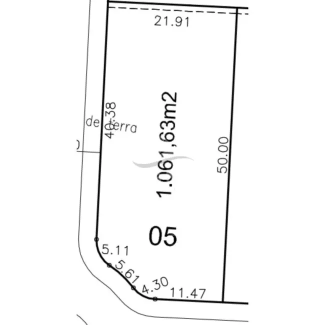 Foto 1 de Terreno / Lote à venda, 1061m2 em Centro, Cabreuva - SP