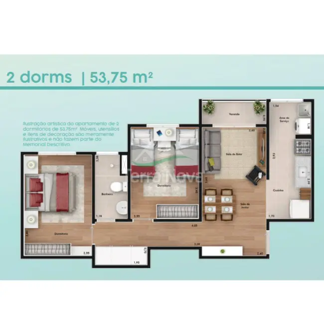 Foto 2 de Apartamento com 2 quartos à venda em Jundiai - SP
