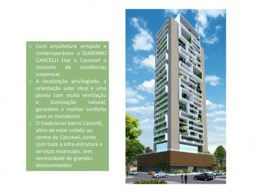 Foto 1 de Apartamento com 3 quartos à venda, 184m2 em Cancelli, Cascavel, PR