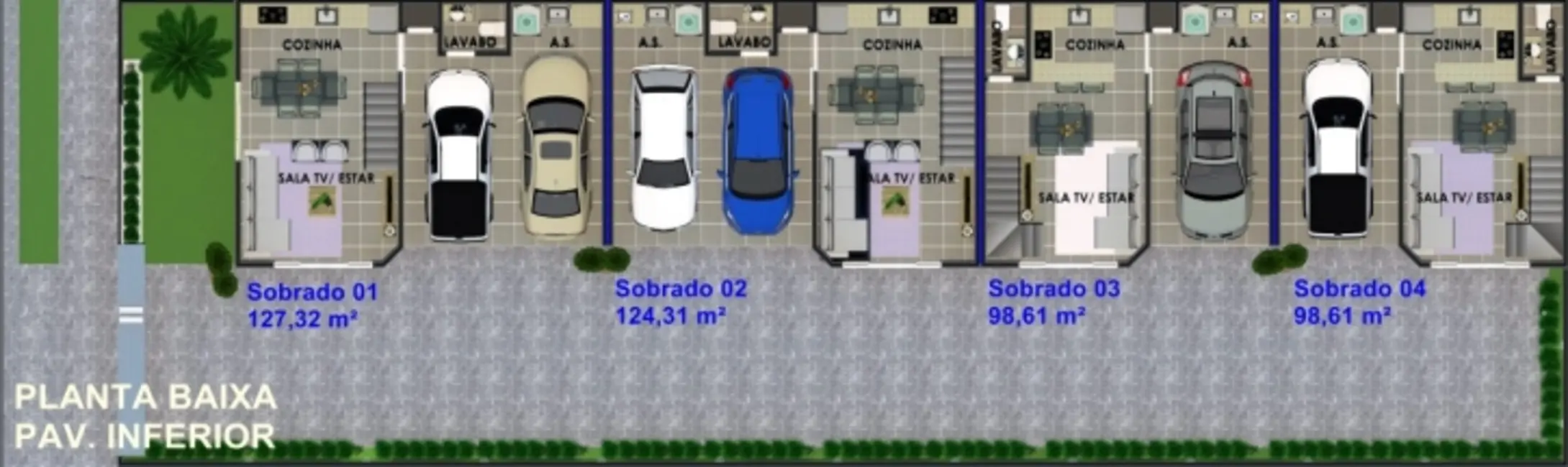 Foto 2 de Sobrado com 3 quartos à venda, 98m2 em Coqueiral, Cascavel - PR