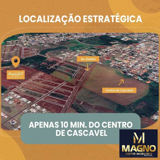 Foto 4 de Terreno / Lote à venda, 387m2 em Recanto Tropical, Cascavel - PR