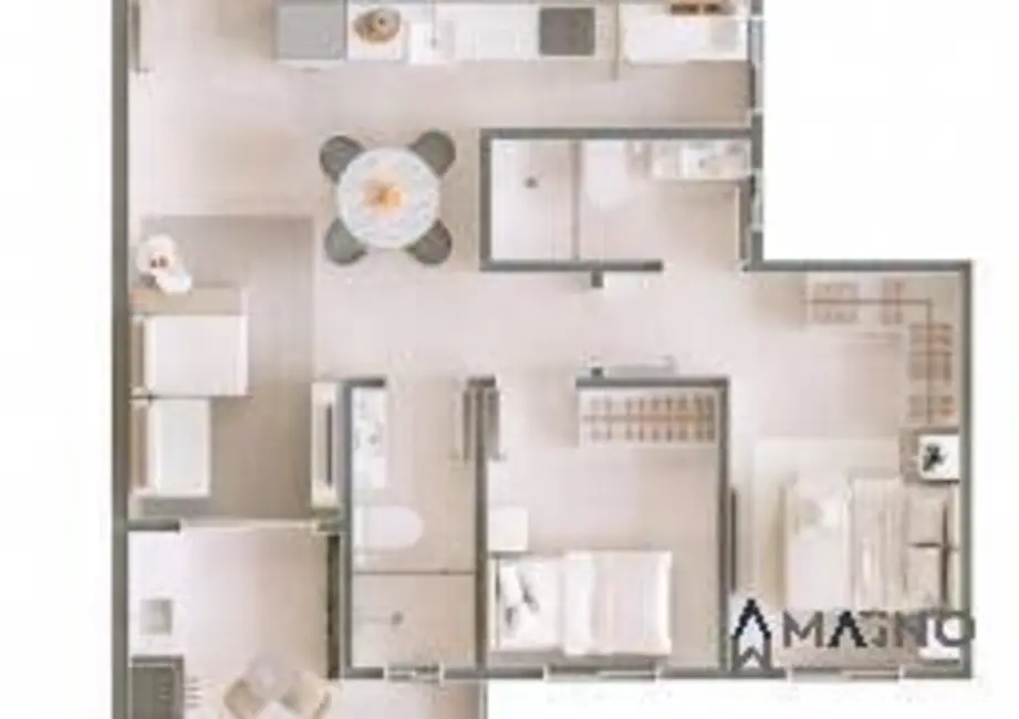 Foto 6 de Apartamento com 1 quarto à venda, 55m2 em Country, Cascavel - PR