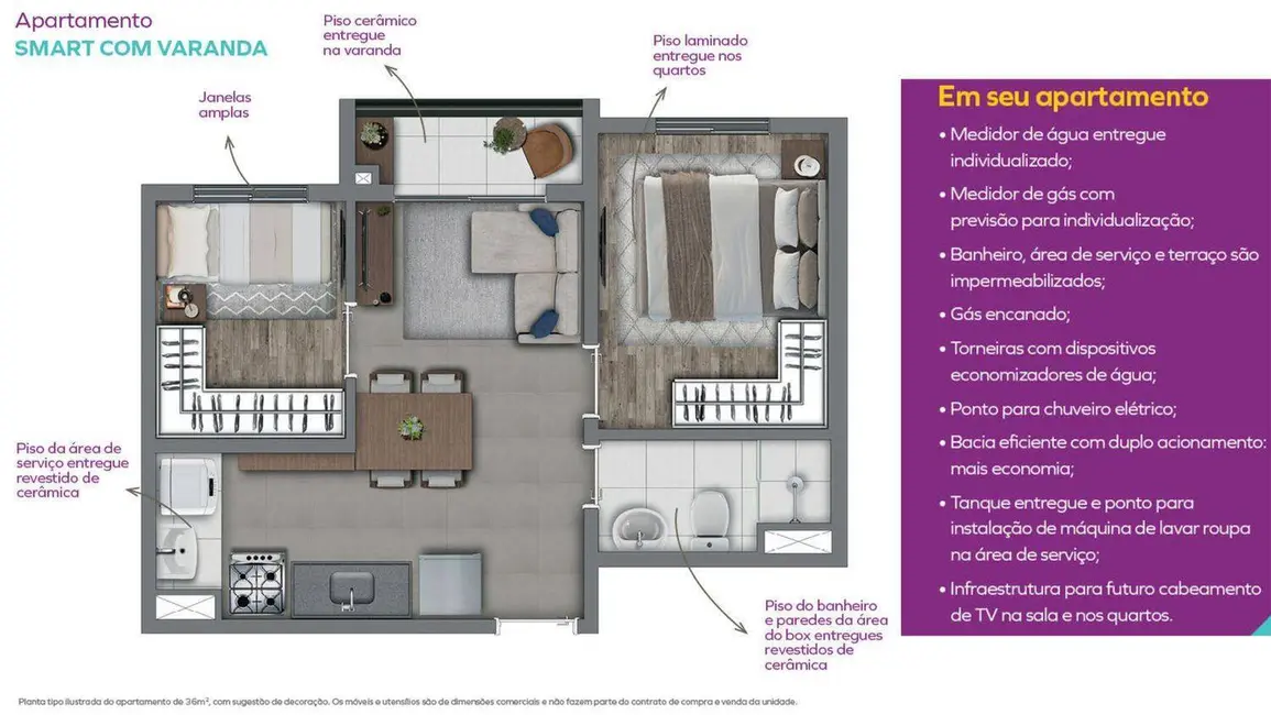 Foto 9 de Apartamento com 2 quartos à venda, 33m2 em Freguesia do Ó, São Paulo - SP