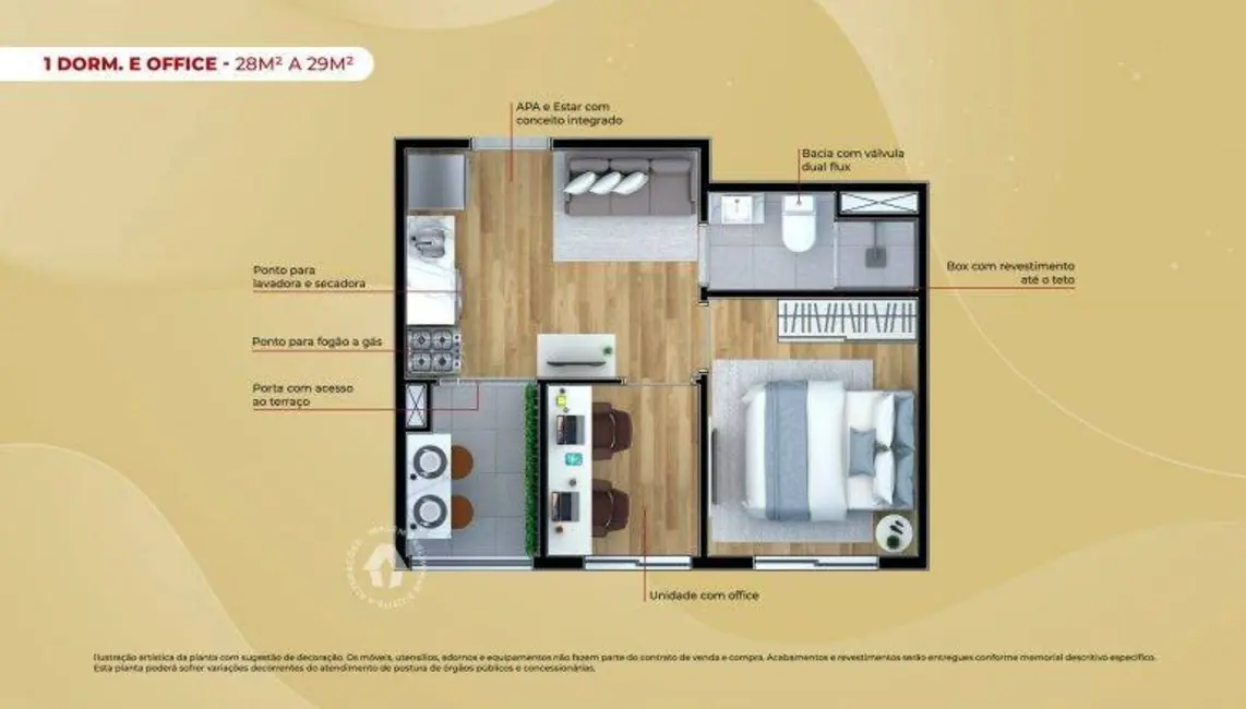 Foto 7 de Apartamento com 1 quarto à venda, 18m2 em Vila Santana, São Paulo - SP
