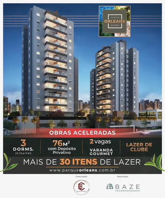 Foto 1 de Apartamento com 2 quartos à venda, 76m2 em Vila Maria Baixa, São Paulo - SP