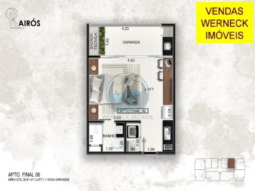 Foto 3 de Apartamento com 2 quartos à venda, 70m2 em Centro, Ubatuba - SP