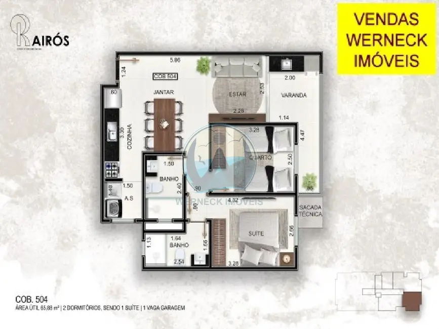 Foto 9 de Apartamento com 2 quartos à venda, 70m2 em Centro, Ubatuba - SP