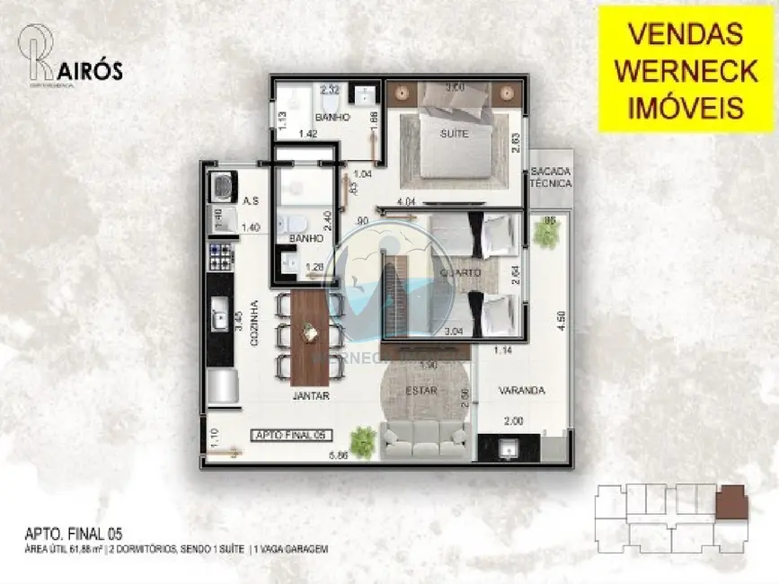 Foto 7 de Apartamento com 2 quartos à venda, 70m2 em Centro, Ubatuba - SP