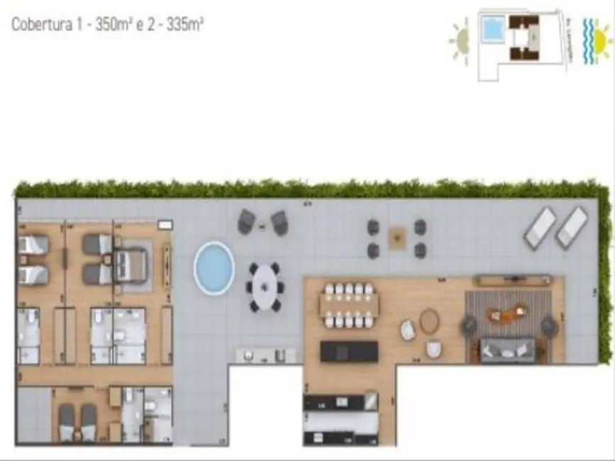 Foto 7 de Apartamento com 3 quartos à venda, 149m2 em Ubatuba - SP