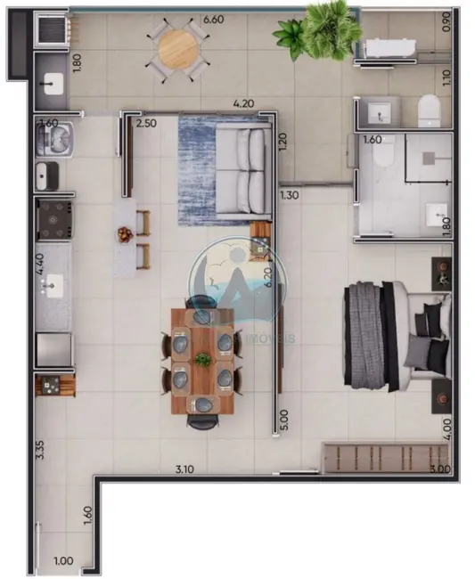 Foto 8 de Apartamento com 2 quartos à venda, 90m2 em Ubatuba - SP