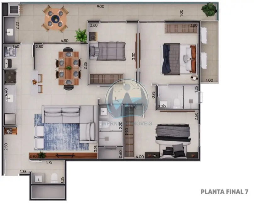 Foto 9 de Apartamento com 2 quartos à venda, 90m2 em Ubatuba - SP