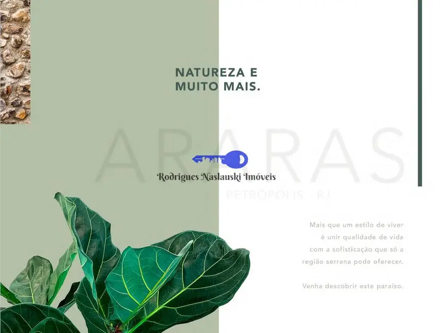 Foto 6 de Lote de Condomínio à venda, 2000m2 em Araras, Petropolis - RJ