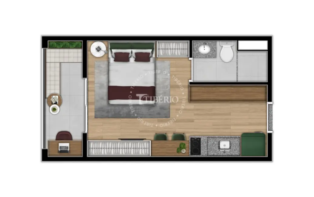 Apartamento com 1 quarto à venda, 29m2 em Belenzinho, São Paulo - SP - imagem 8 Foto 8 de Apartamento com 1 quarto à venda, 29m2 em Belenzinho, São Paulo - SP