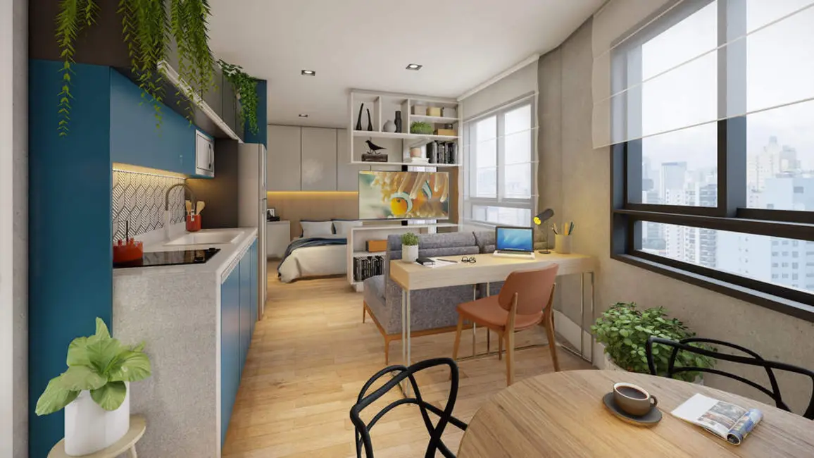 Apartamento com 1 quarto à venda, 57m2 em Vila Mariana, São Paulo - SP - imagem 4 Foto 4 de Apartamento com 1 quarto à venda, 57m2 em Vila Mariana, São Paulo - SP