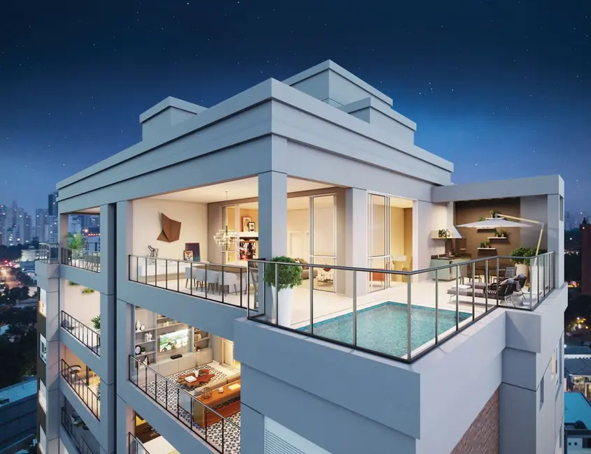 Apartamento com 4 quartos à venda, 163m2 em Moema, São Paulo - SP - imagem 9 Foto 9 de Apartamento com 4 quartos à venda, 163m2 em Moema, São Paulo - SP