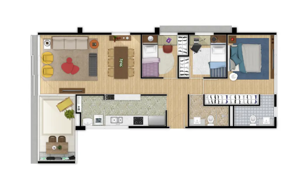 Apartamento com 3 quartos à venda, 84m2 em Vila Pompéia, São Paulo - SP - imagem 8 Foto 8 de Apartamento com 3 quartos à venda, 84m2 em Vila Pompéia, São Paulo - SP