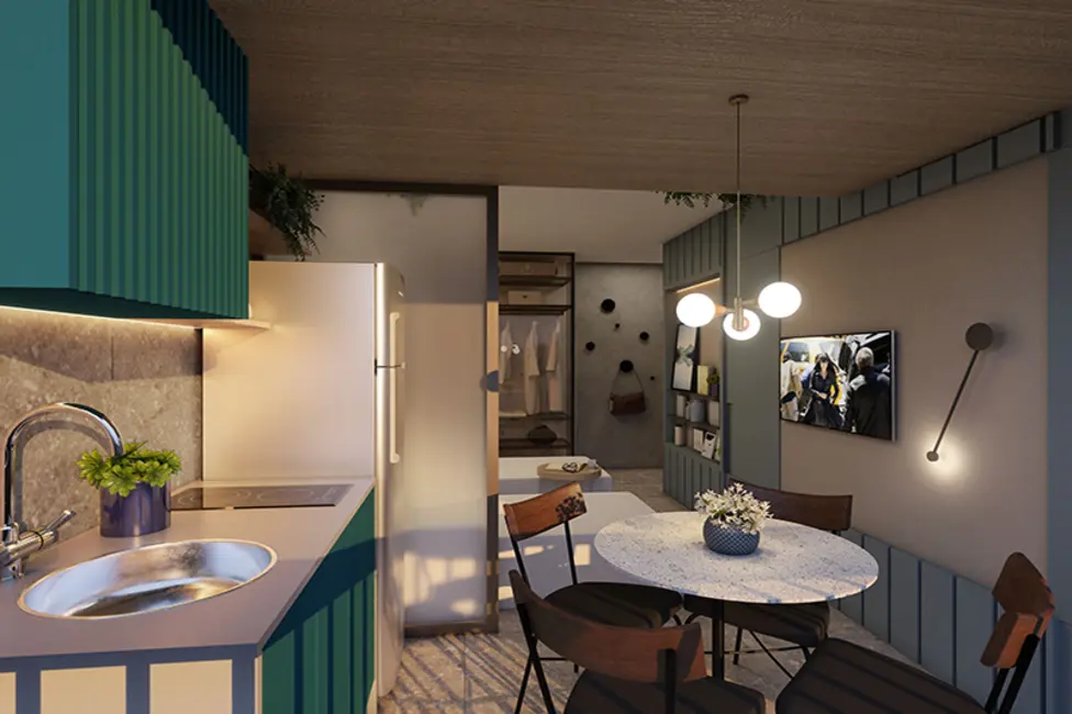 Apartamento com 1 quarto à venda, 17m2 em Perdizes, São Paulo - SP - imagem 3 Foto 3 de Apartamento com 1 quarto à venda, 17m2 em Perdizes, São Paulo - SP