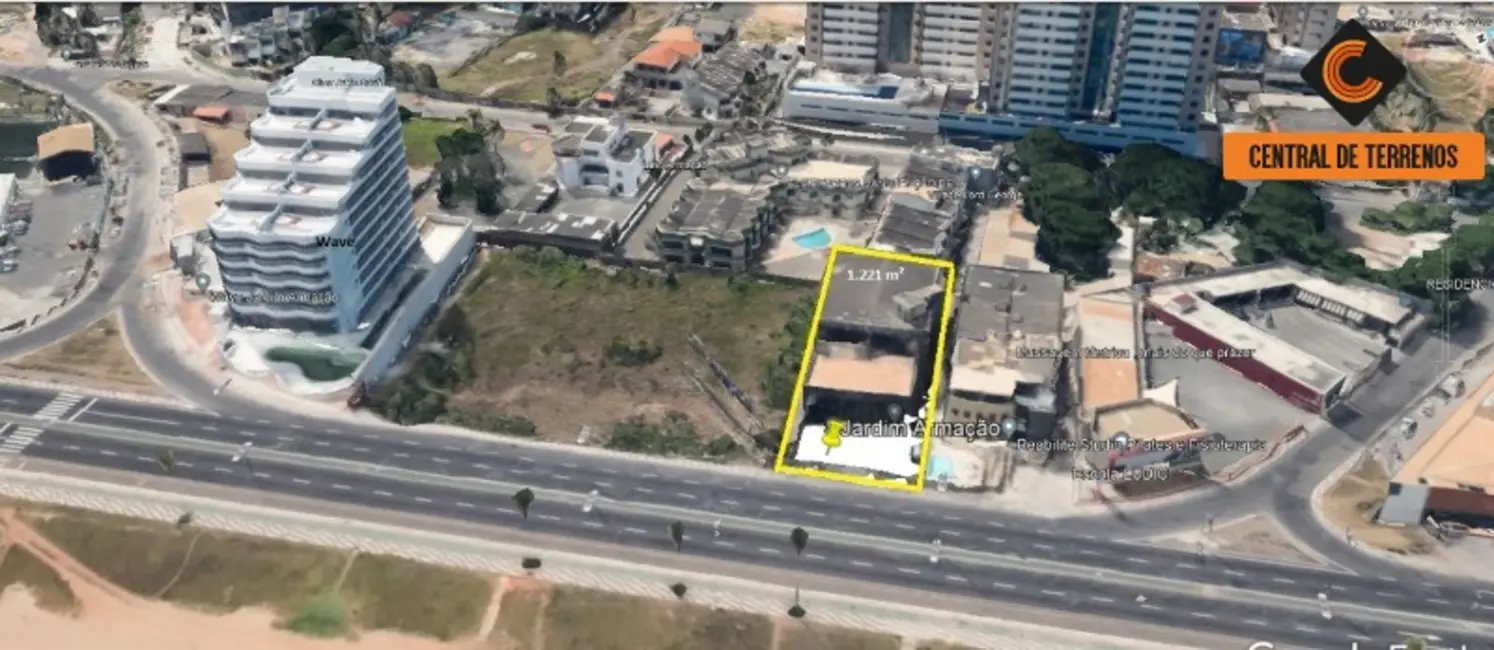 Foto 1 de Terreno / Lote à venda, 1221m2 em Armação, Salvador - BA