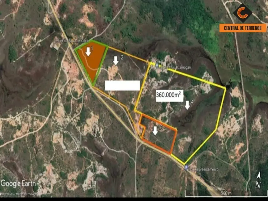 Foto 4 de Terreno / Lote à venda, 25000m2 em Camacari - BA