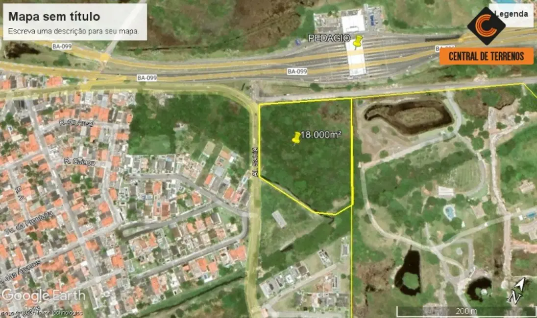 Foto 1 de Terreno / Lote à venda, 18000m2 em Camacari - BA