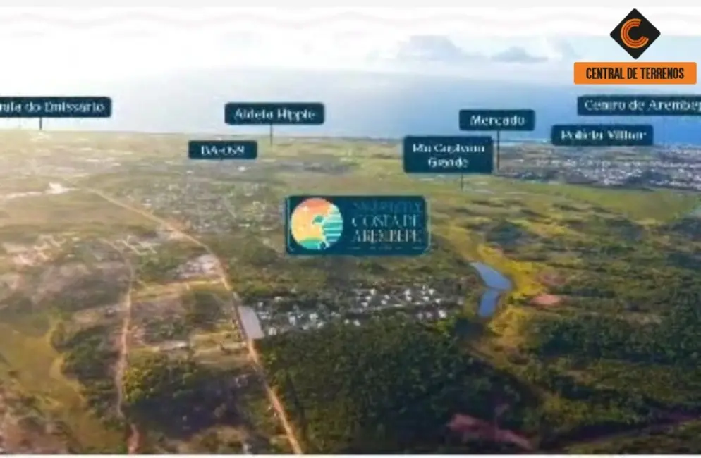 Foto 3 de Terreno / Lote à venda, 272m2 em Camacari - BA