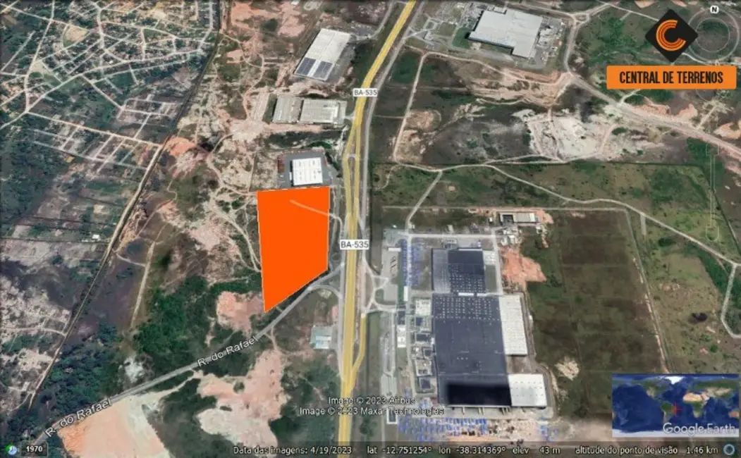 Foto 1 de Terreno / Lote à venda, 55000m2 em Camacari - BA