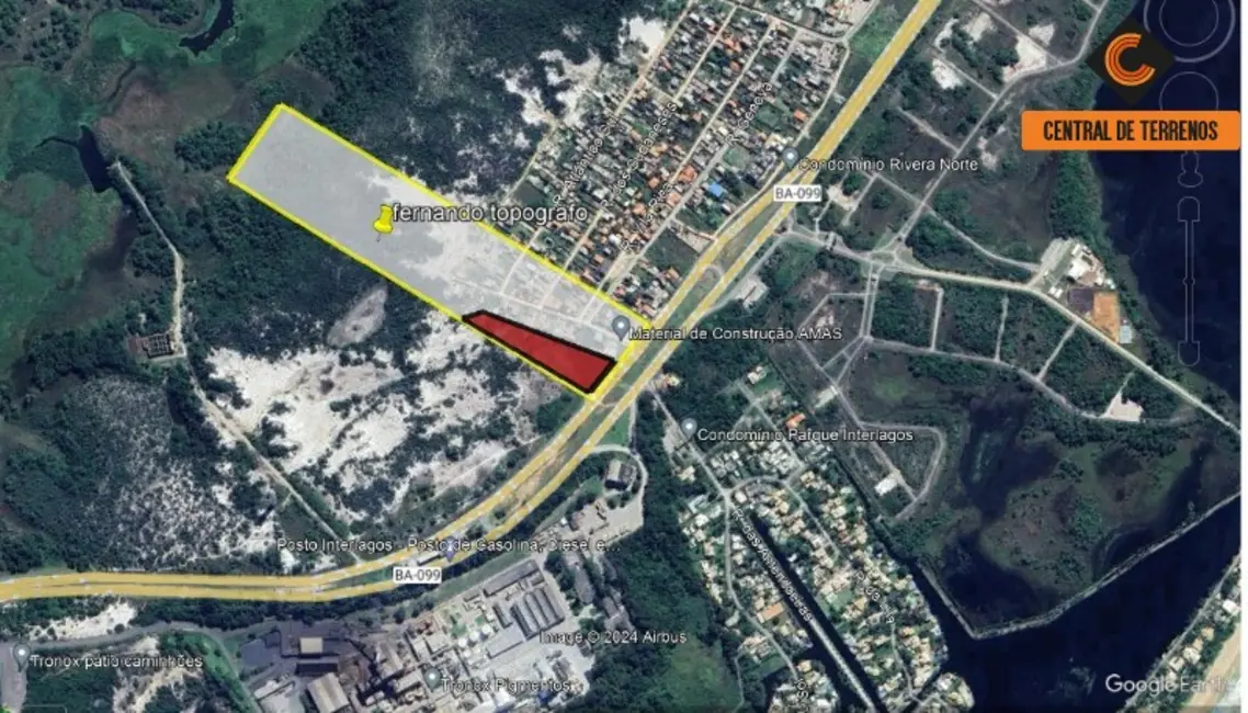 Foto 1 de Terreno / Lote à venda, 97000m2 em Camacari - BA