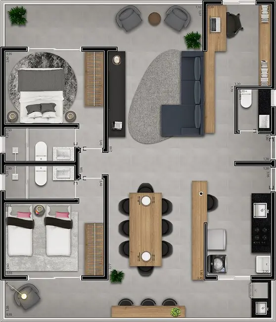 Apartamento com 3 quartos à venda, 116m2 em Ponta da Praia, Santos - SP - imagem 2 Foto 2 de Apartamento com 3 quartos à venda, 116m2 em Ponta da Praia, Santos - SP