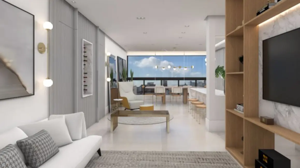 Apartamento com 3 quartos à venda, 116m2 em Ponta da Praia, Santos - SP - imagem 3 Foto 3 de Apartamento com 3 quartos à venda, 116m2 em Ponta da Praia, Santos - SP