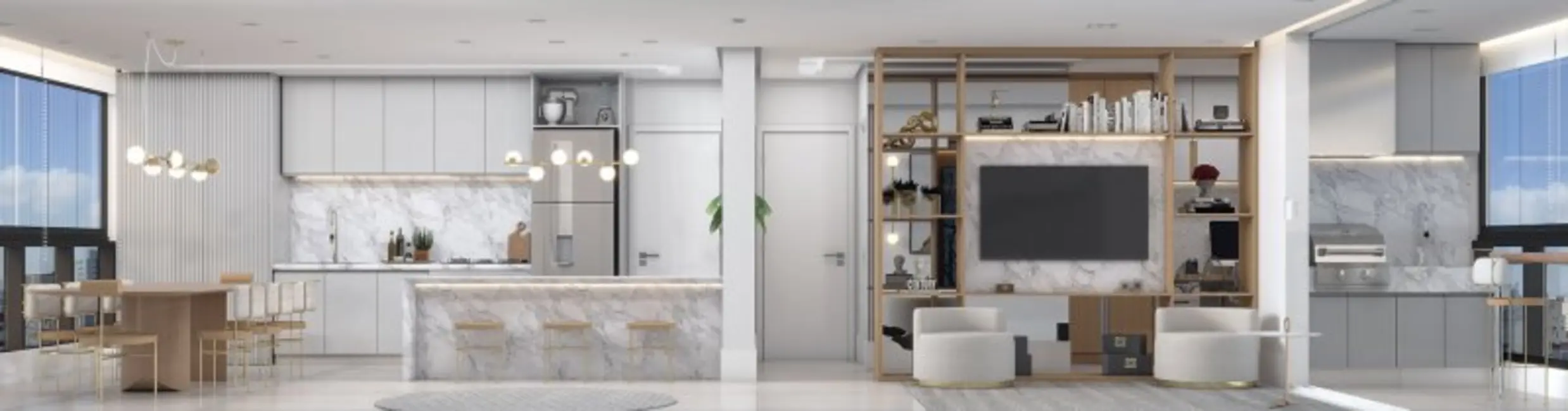 Apartamento com 3 quartos à venda, 116m2 em Ponta da Praia, Santos - SP - imagem 4 Foto 4 de Apartamento com 3 quartos à venda, 116m2 em Ponta da Praia, Santos - SP