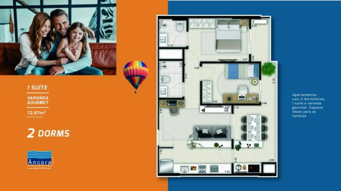 Foto 8 de Apartamento com 2 quartos à venda, 72m2 em Encruzilhada, Santos - SP