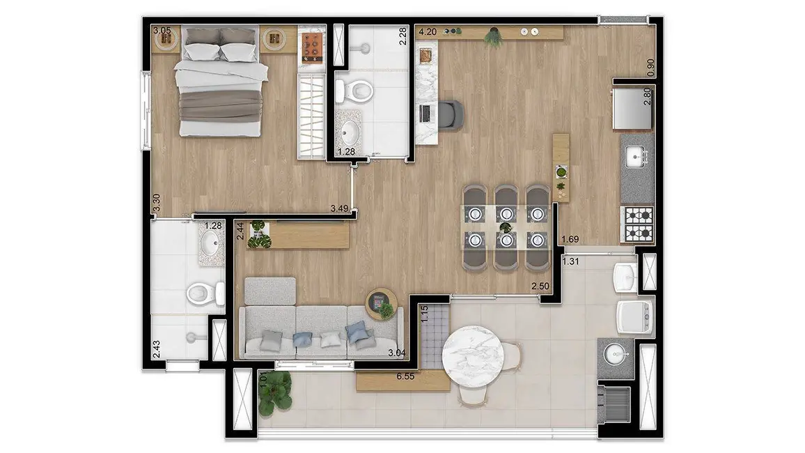 Foto 5 de Apartamento com 2 quartos à venda, 64m2 em São Paulo - SP