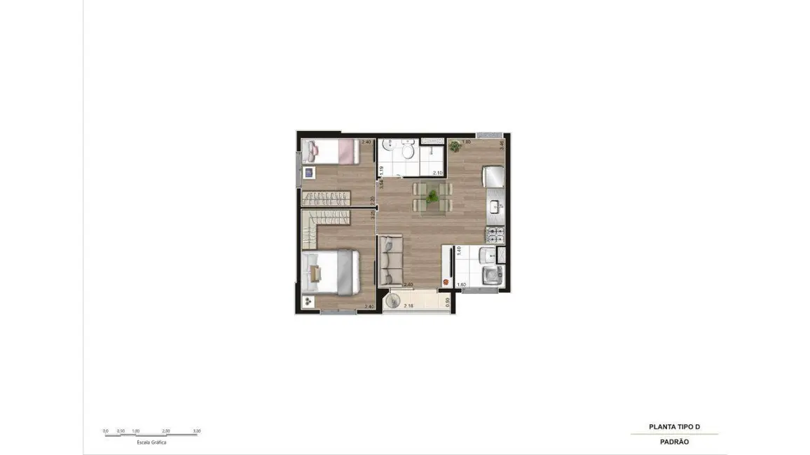 Foto 7 de Apartamento com 2 quartos à venda, 37m2 em Barra Funda, São Paulo - SP