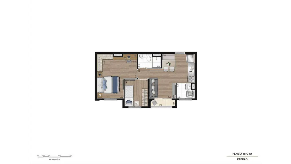 Foto 9 de Apartamento com 2 quartos à venda, 37m2 em Barra Funda, São Paulo - SP