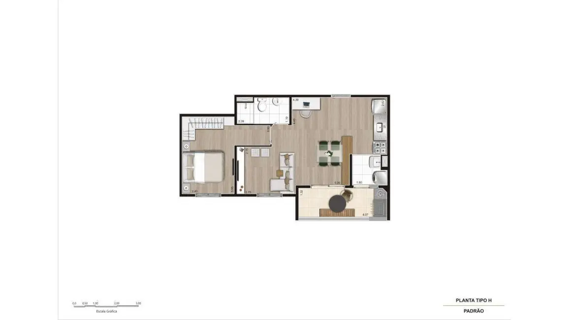 Foto 7 de Apartamento com 2 quartos à venda, 47m2 em Mongagua - SP