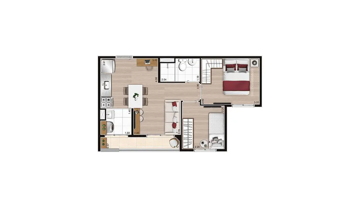 Apartamento com 2 quartos à venda, 45m2 em Jaguaré, São Paulo - SP - imagem 5 Foto 5 de Apartamento com 2 quartos à venda, 45m2 em Jaguaré, São Paulo - SP