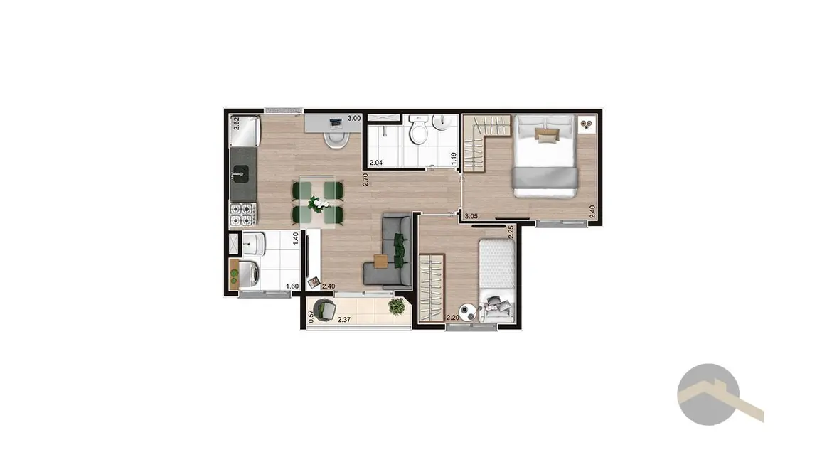 Apartamento com 2 quartos à venda, 37m2 em Vila Andrade, São Paulo - SP - imagem 8 Foto 8 de Apartamento com 2 quartos à venda, 37m2 em Vila Andrade, São Paulo - SP