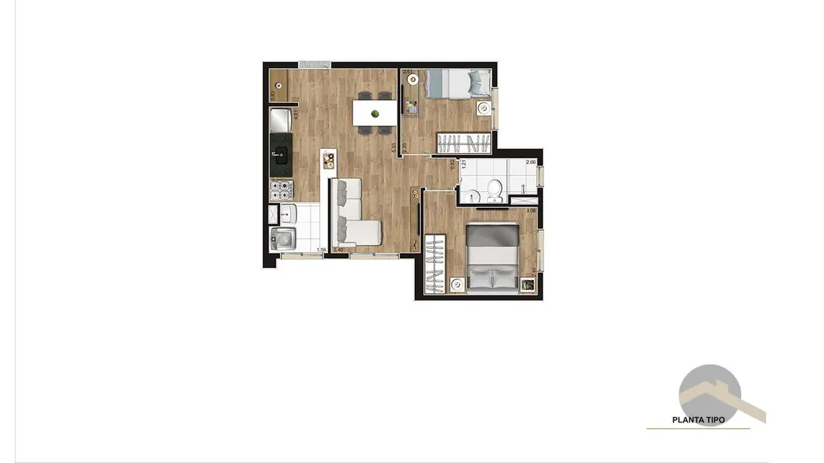 Foto 8 de Apartamento com 2 quartos à venda, 41m2 em Jardim Arize, São Paulo - SP