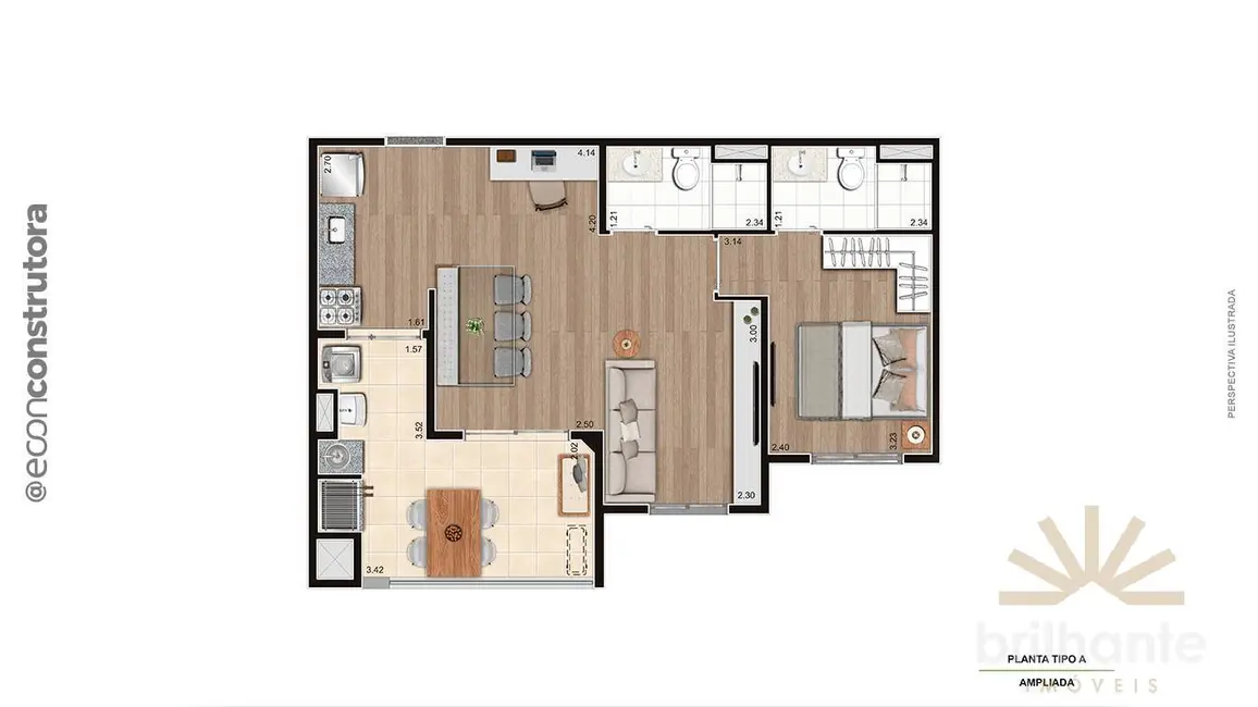 Foto 8 de Apartamento com 2 quartos à venda, 53m2 em Vila Bandeirantes, São Paulo - SP