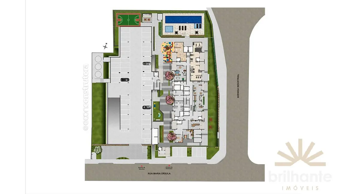 Foto 2 de Apartamento com 2 quartos à venda, 44m2 em Campestre, Santo Andre - SP