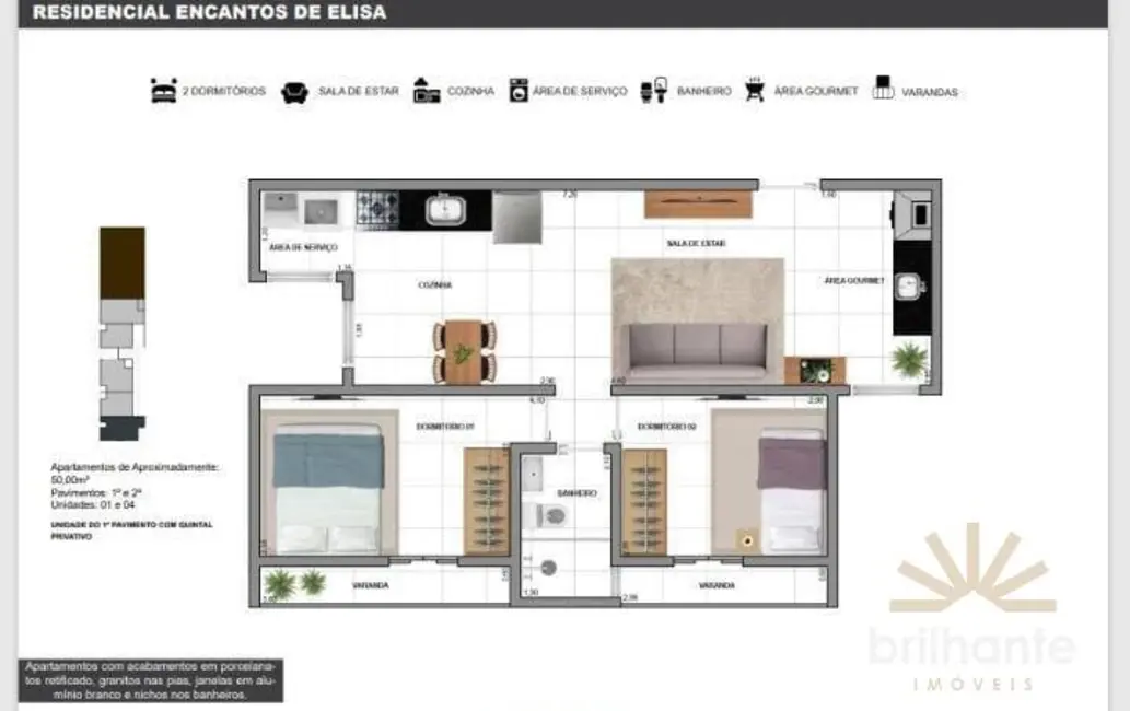Foto 4 de Apartamento com 2 quartos à venda, 50m2 em Chácara Santo Antônio (Zona Leste), São Paulo - SP