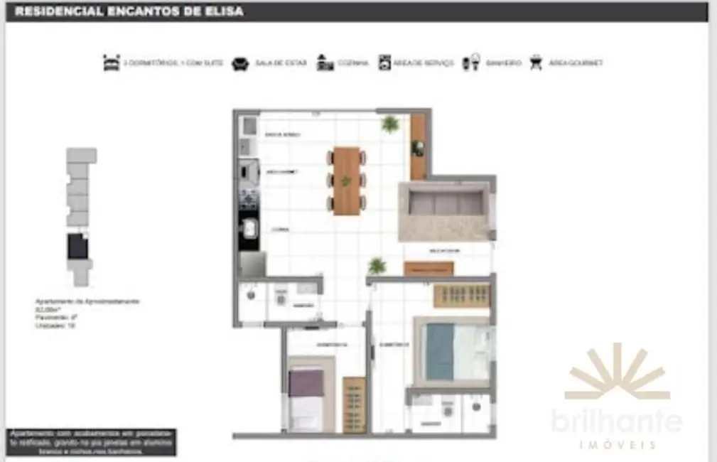 Foto 3 de Apartamento com 2 quartos à venda, 50m2 em Chácara Santo Antônio (Zona Leste), São Paulo - SP