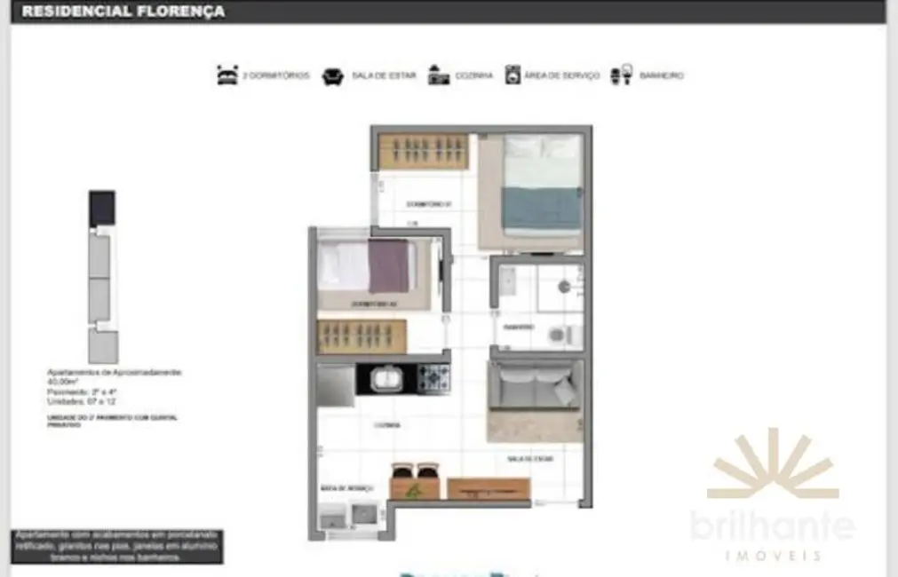 Apartamento com 2 quartos à venda, 40m2 em Vila Formosa, São Paulo - SP - imagem 3 Foto 3 de Apartamento com 2 quartos à venda, 40m2 em Vila Formosa, São Paulo - SP