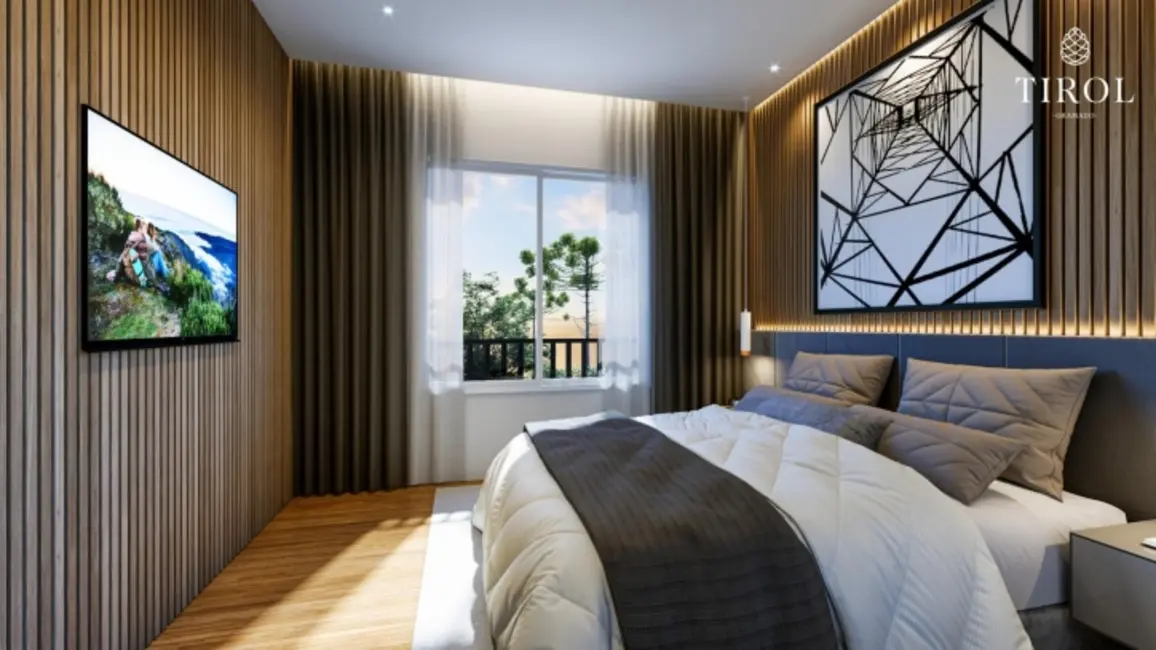 Apartamento com 2 quartos à venda, 70m2 em Gramado - RS - imagem 3 Foto 3 de Apartamento com 2 quartos à venda, 70m2 em Gramado - RS