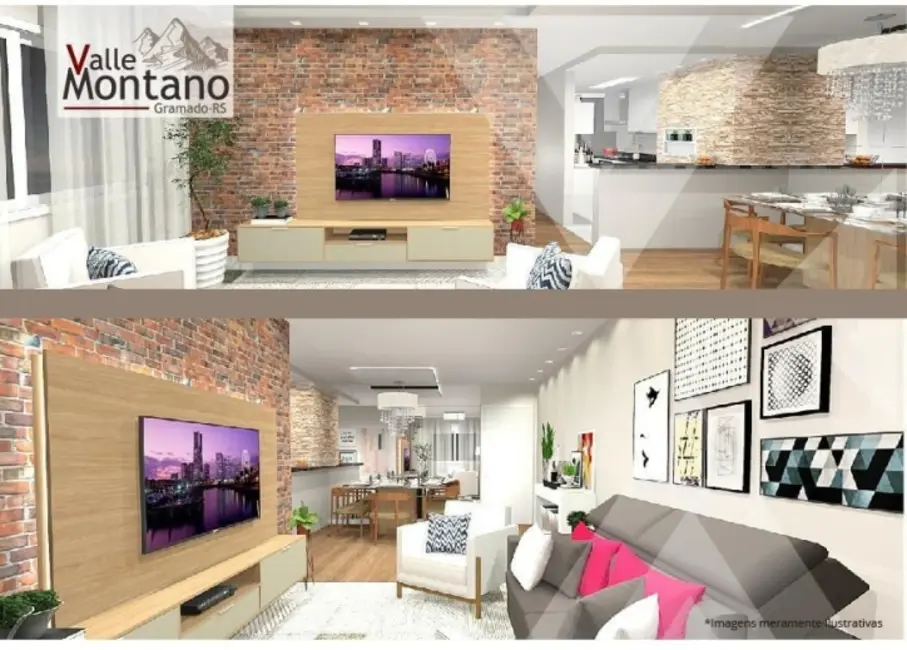 Foto 1 de Apartamento com 2 quartos à venda, 63m2 em Várzea Grande, Gramado - RS
