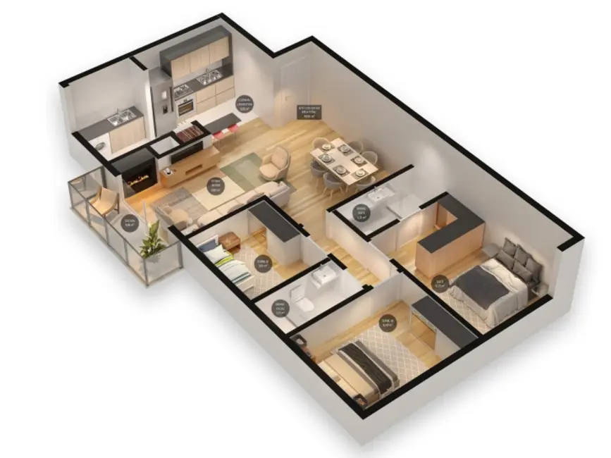 Apartamento com 3 quartos à venda, 99m2 em Centro, Canela - RS - imagem 5 Foto 5 de Apartamento com 3 quartos à venda, 99m2 em Centro, Canela - RS