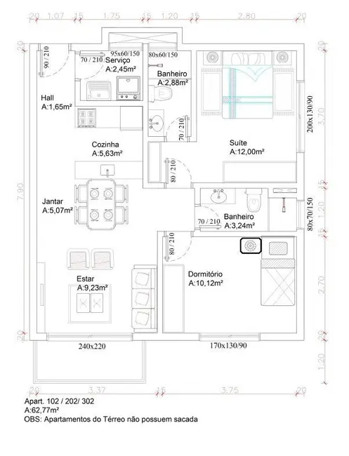 Foto 8 de Apartamento com 2 quartos à venda, 63m2 em Centro, Canela - RS
