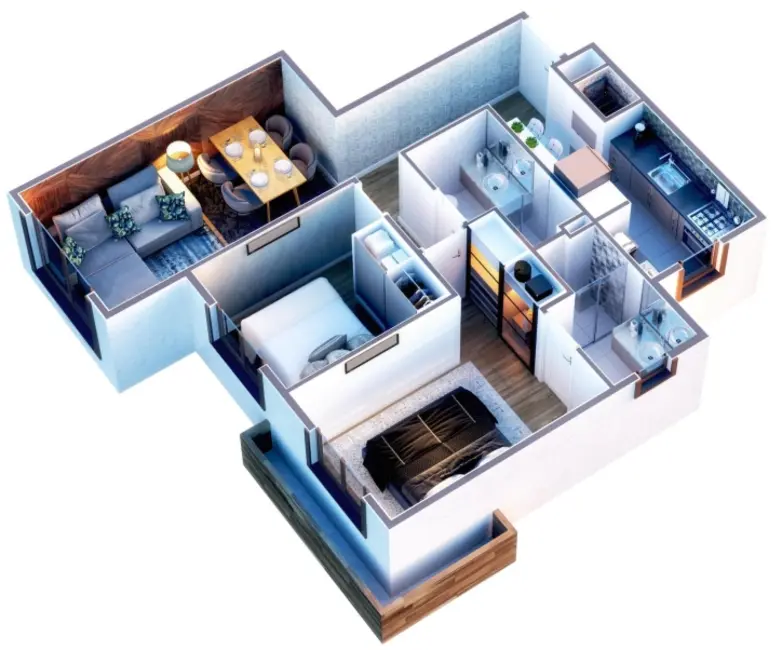 Apartamento com 2 quartos à venda, 63m2 em Gramado - RS - imagem 4 Foto 4 de Apartamento com 2 quartos à venda, 63m2 em Gramado - RS